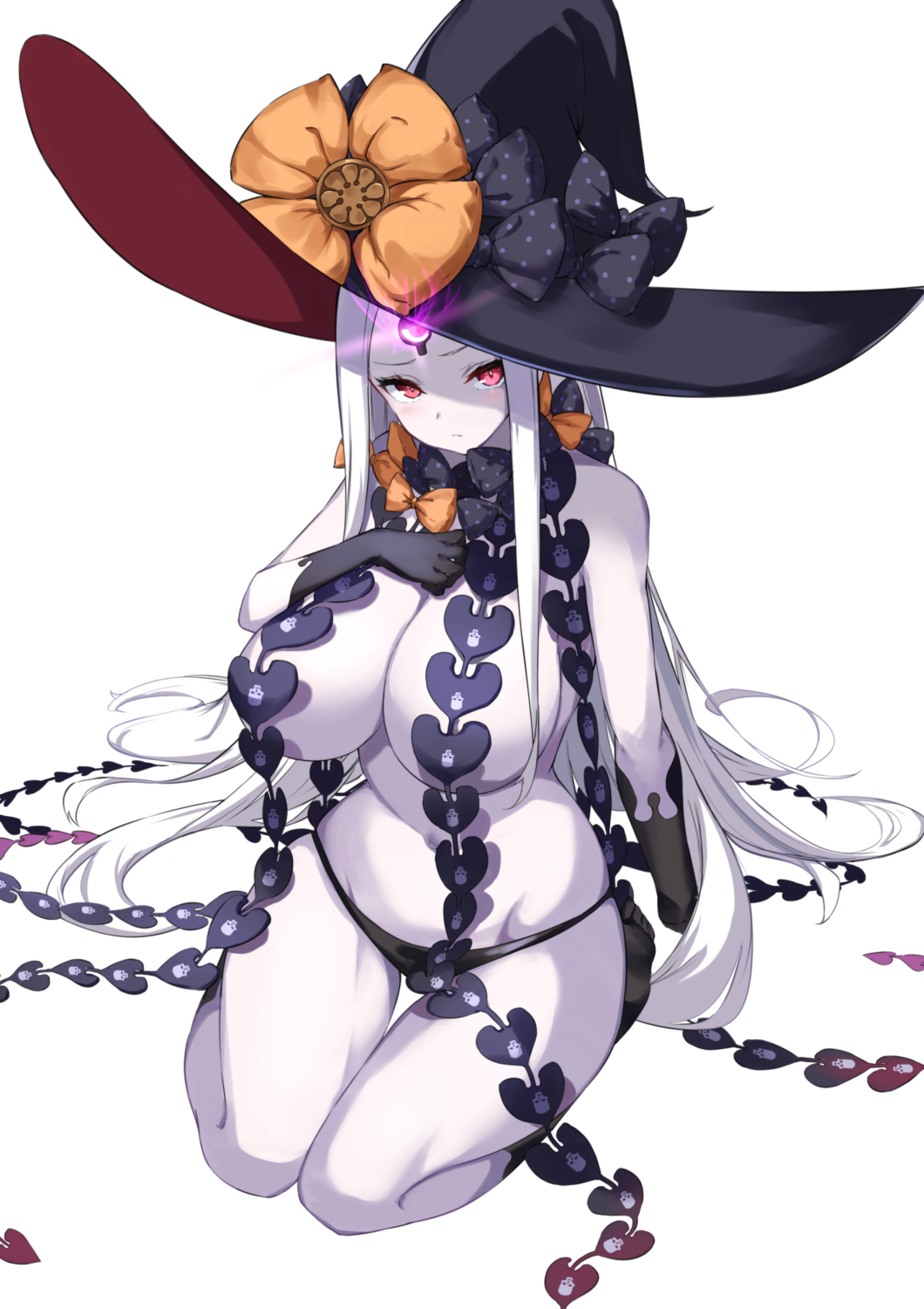 1girls, abigail williams (fate/grand order), big breasts, breasts, cleavage, fate (series), fate/grand order, female, female only, large breasts, looking at viewer, spider apple