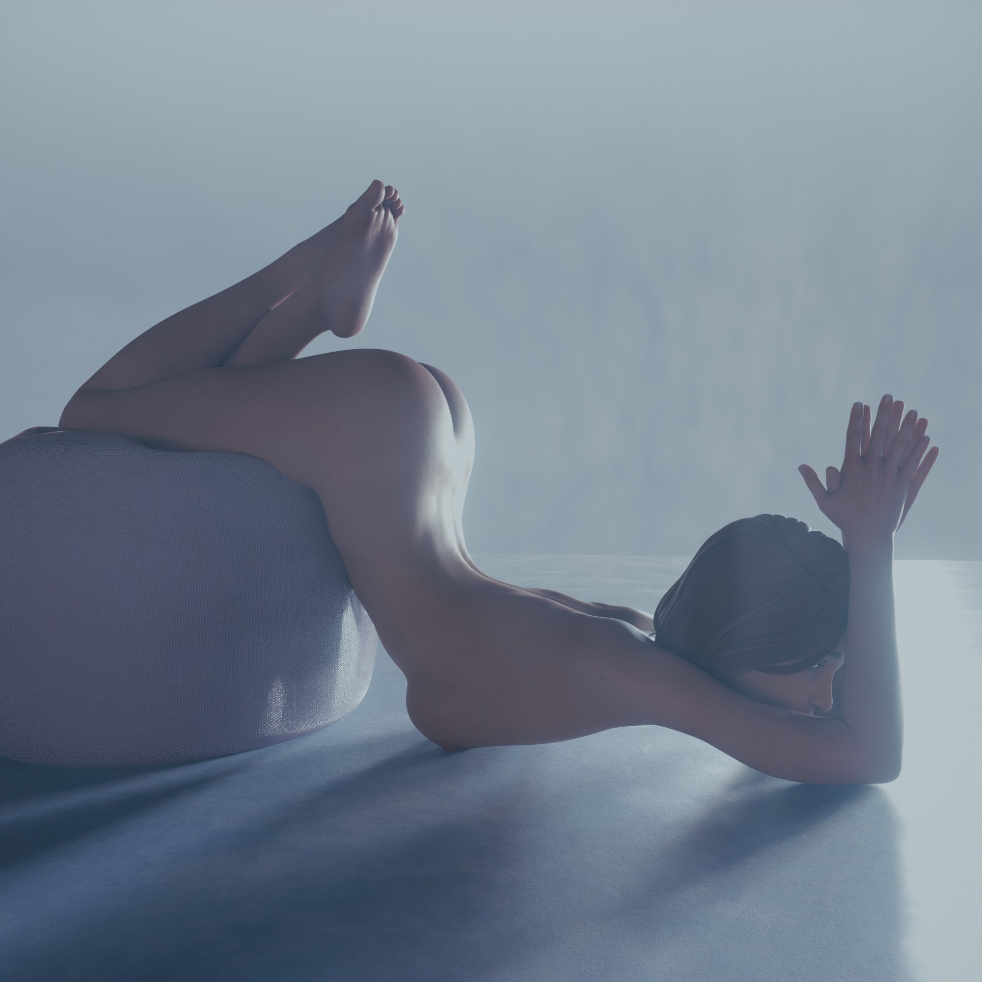 1girls, 2025, 3d, areolae, ass, breasts, bubble ass, bubble butt, feet, female, female only, full body, hentaikaguya, life is strange, life is strange: double exposure, max caulfield, max caulfield (double exposure), maxine caulfield, nipples, no visible genitalia, sideboob, simple background, skinny, skinny female, soles, solo, tagme, unusual position
