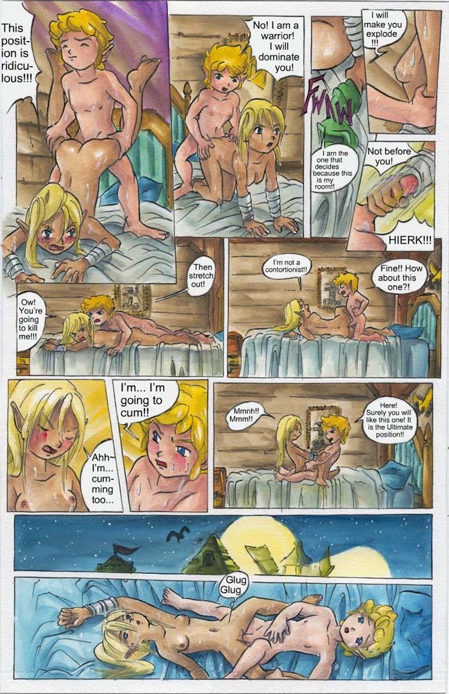 breasts comic duo ejaculation elf female humanoid hylian link male nintendo nude passage penetration straight tetra the_legend_of_zelda toon_link traditional_media_(artwork) vaginal_penetration video_games wind_waker young