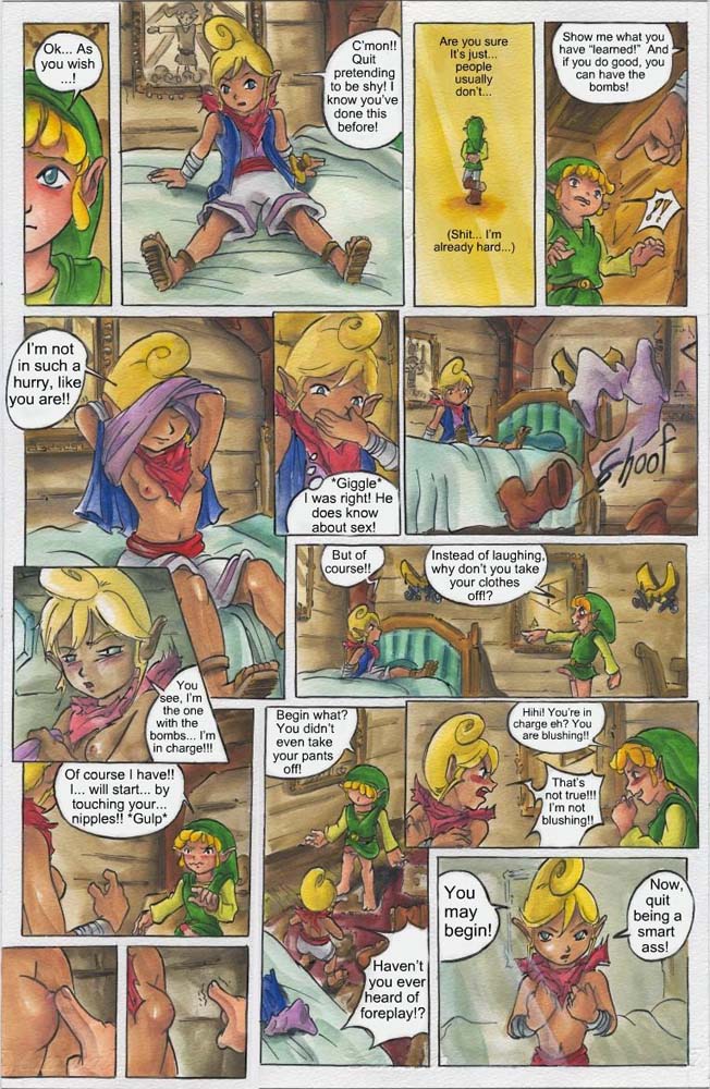 breasts clothing comic duo female genitals humanoid hylian link male nintendo passage penis pirate_leader_tetra straight tetra the_legend_of_zelda toon_link traditional_media_(artwork) video_games wind_waker young