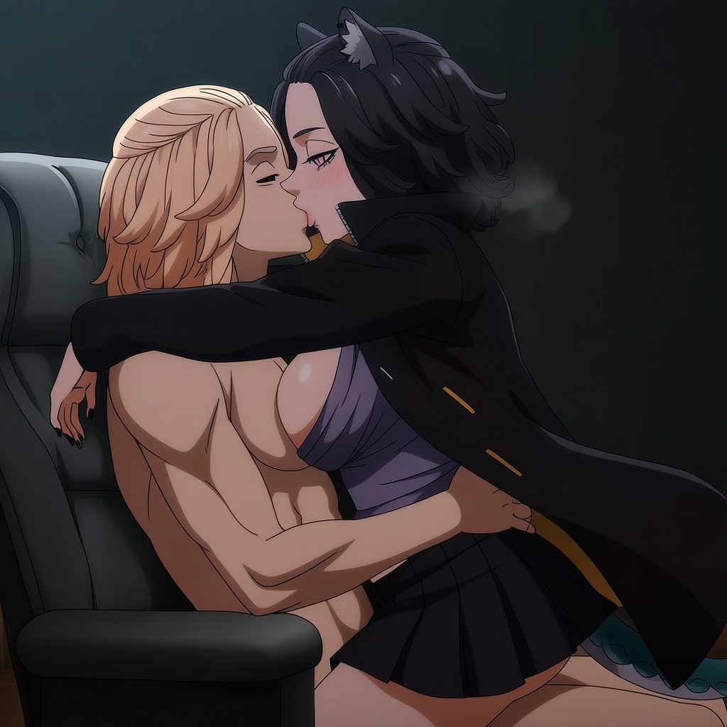 1boy 1girls ai_generated ass big_ass big_breasts big_penis breasts civitai cowgirl_position crossover cum cum_in_pussy cum_inside death_by_snoo_snoo death_by_snu_snu female femdom from_behind illustrious_(stable_diffusion) male manjiro_sano mikey_(tokyo_revengers) penis pussy recording riding riding_penis sano_manjiro sex sex_slave sex_toy shocked shocked_expression sitting sitting_on_penis stable_diffusion straddling tokyo_revengers tongue_kiss vagina vaginal_penetration vaginal_sex voyeurism