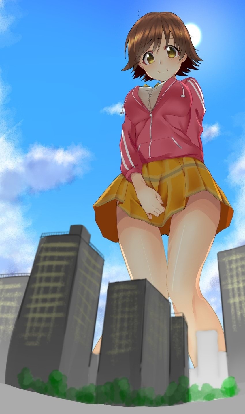 color giantess honda_mio idolmaster macro mega thick_thighs thighs