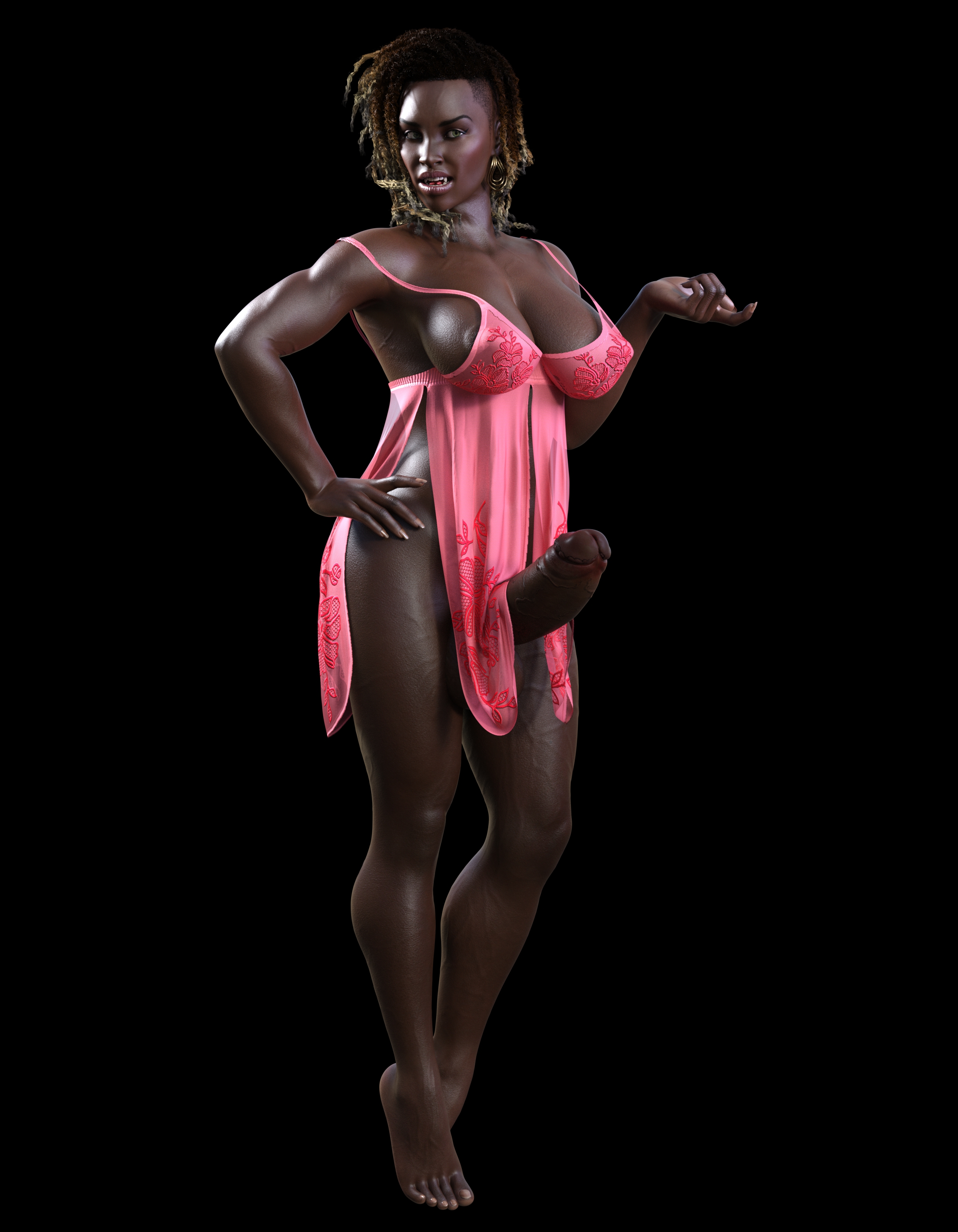 1futa, 3d, ass, balls, big breasts, breasts, dickgirl, erection, full-package futa, futa only, futanari, intersex, musclecar, muscular, muscular futa, penis, solo, solo futa, testicles, vampire