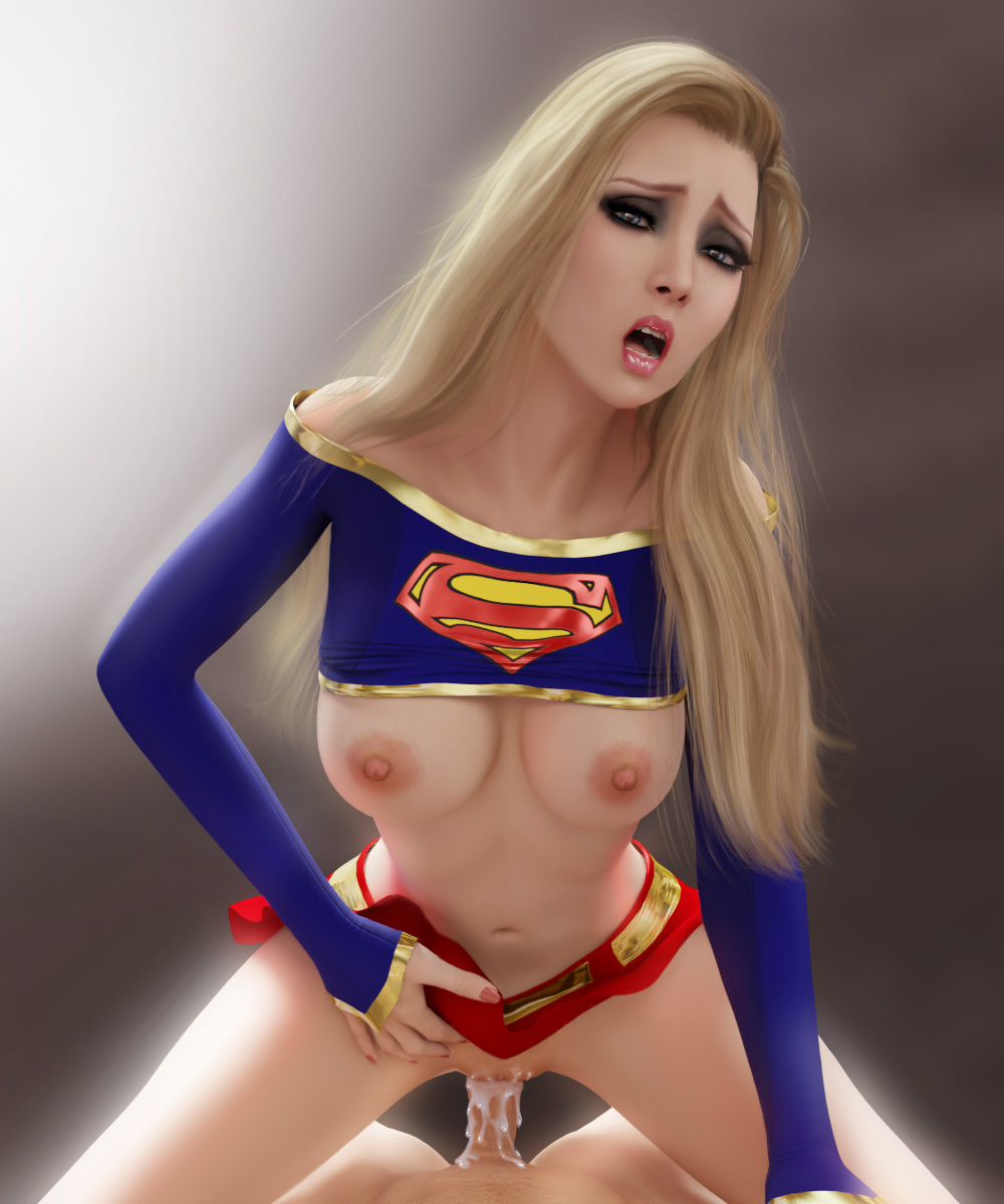 3d, areolae, athletic, big breasts, blonde hair, blue eyes, breasts, busty, completely naked, completely nude, dc, dc comics, deverman, eyelashes, eyeshadow, female, female focus, hourglass figure, kara danvers, kara zor-el, large breasts, long hair, makeup, male, mascara, navel, nipples, nude, nude male, supergirl, superman (series), tagme, wide hips
