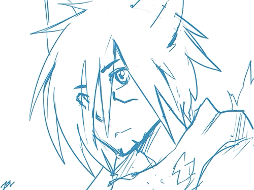 animated, final fantasy xiv, miqo'te, no color, white background