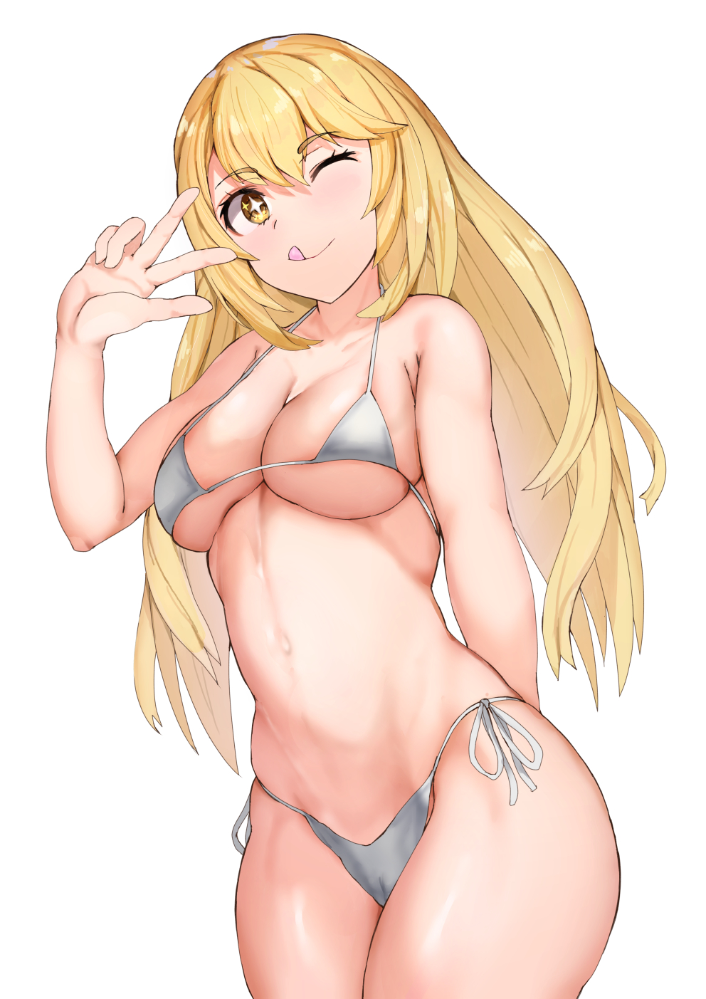 big breasts, blonde hair, breasts, female, female only, long hair, shokuhou misaki, sikijou77o, skj 77o, solo, solo female, solo focus, to aru kagaku no railgun, to aru majutsu no index