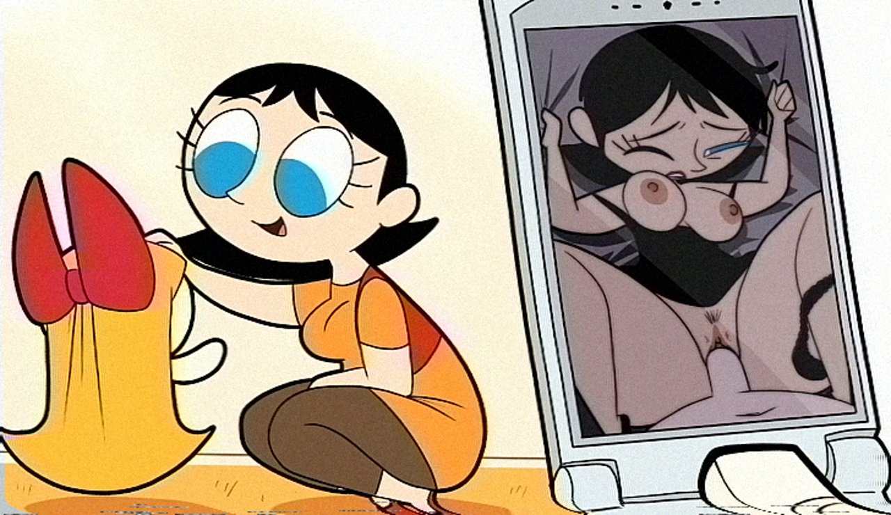 1boy, 1girl, 2girls, black dress, black hair, blossom (powerpuff girls), blue eyes, bow, breasts, breasts out, cellphone, cellphone photo, coolerinker, dress, female, female pubic hair, hair bow, hetero, holding, holding photo, inker comics, inkershike, juxtaposition, leggings, medium breasts, meme, missionary, ms. keane, multiple girls, nipples, one eye closed, open mouth, panties, panties around one leg, penis, phone, photo (object), powerpuff girls, pubic hair, pussy, recording, red bow, red footwear, sex, short hair, smartphone, smile, spread legs, squatting, underwear, vaginal