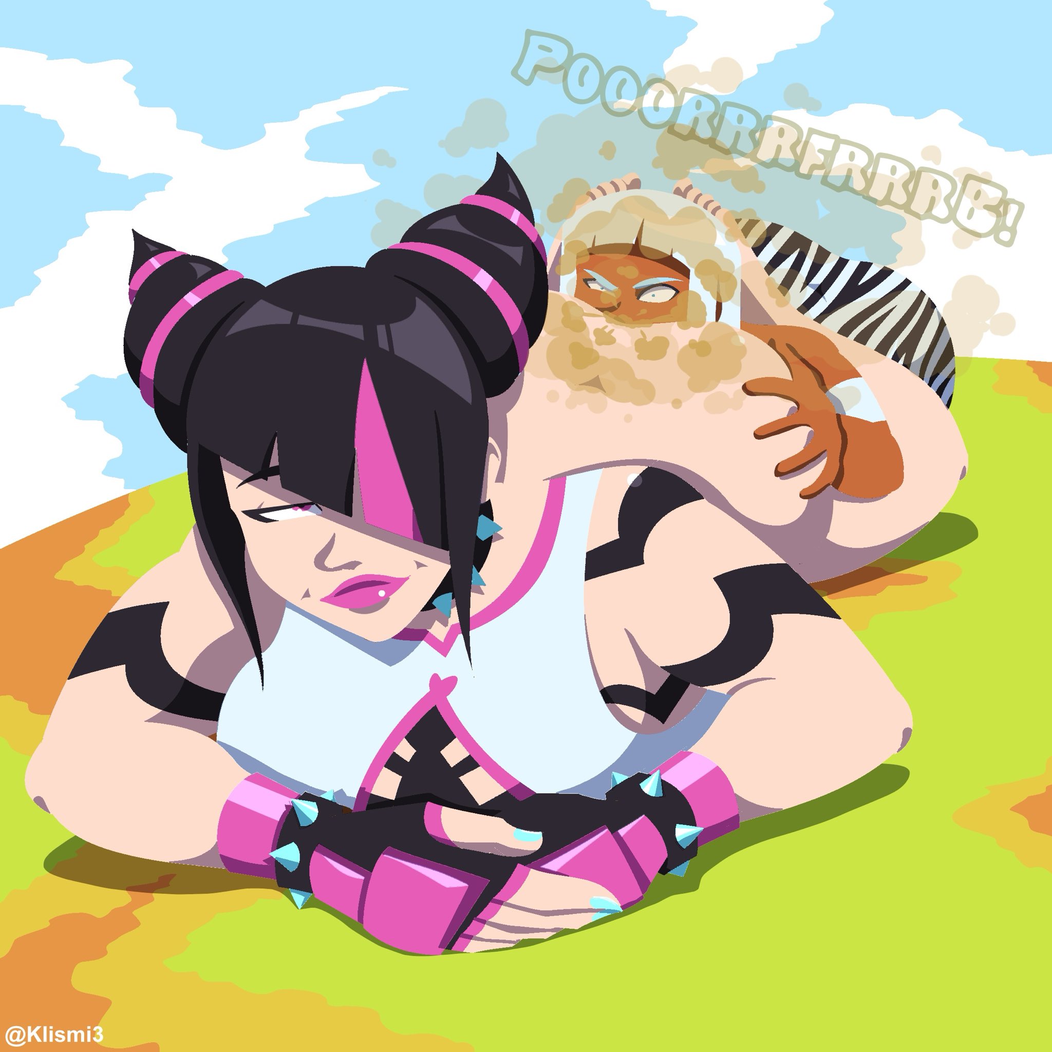 anilingus, brap, elena (street fighter), fart, fart cloud, fart fetish, farting, farting in face, interracial, jpg, juri han, onomatopoeia, rimming, street fighter, street fighter 6, tagme