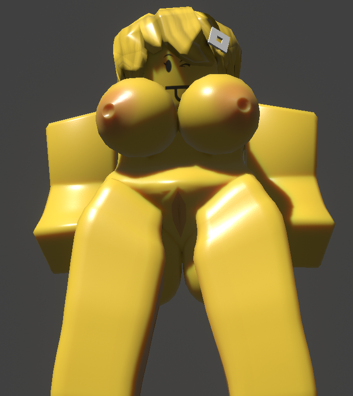 3d, cosmichannah, female artist, noob, noob (roblox), nude, roblox, roblox girl, robloxian, tagme, tits, tits out, vagina, yellow skin