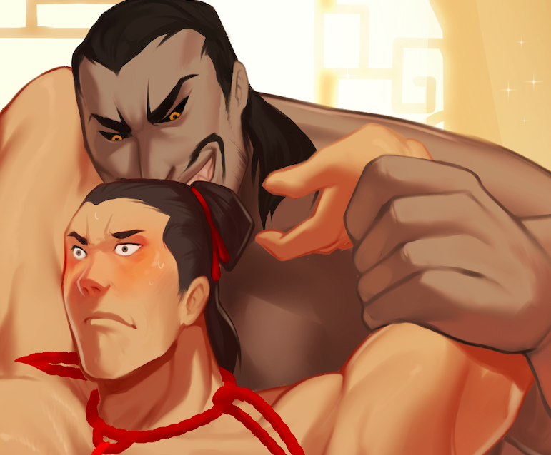 artist_name bara bondage cropped daddy disney disney_villains gay imminent_rape li_shang male male/male male_only manly mulan muscular_male pecs shan_yu tagme tough_guy uni0421 yaoi yetigo