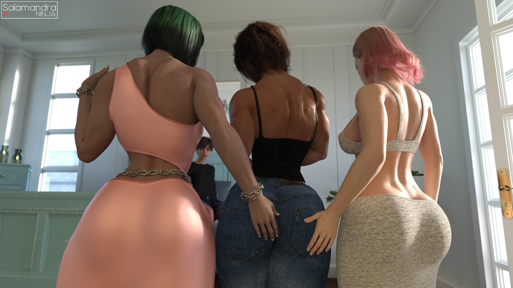 1girls, 2futas, 3d, alex (daz3d), big ass, big breasts, big thighs, breasts, curvaceous, curvy, curvy figure, dickgirl, dickgirl/dickgirl, dickgirl/female, ela (rainbow six), female on female, female/futa, female/futanari, futa on female, futa on futa, futa/female, futa/futa, futanari, futanari/female, futanari/futanari, hips, hourglass figure, huge ass, huge breasts, huge thighs, intersex, intersex/female, intersex/intersex, large ass, large breasts, large thighs, light skin, light-skinned futa, mature, mature futa, original, original character, original characters, rainbow six siege, rera (daz3d), salamandraninja, slim waist, thick, thick hips, thick legs, thick thighs, thighs, voluptuous, voluptuous female, voluptuous futa, waist, wide hips, wide thighs