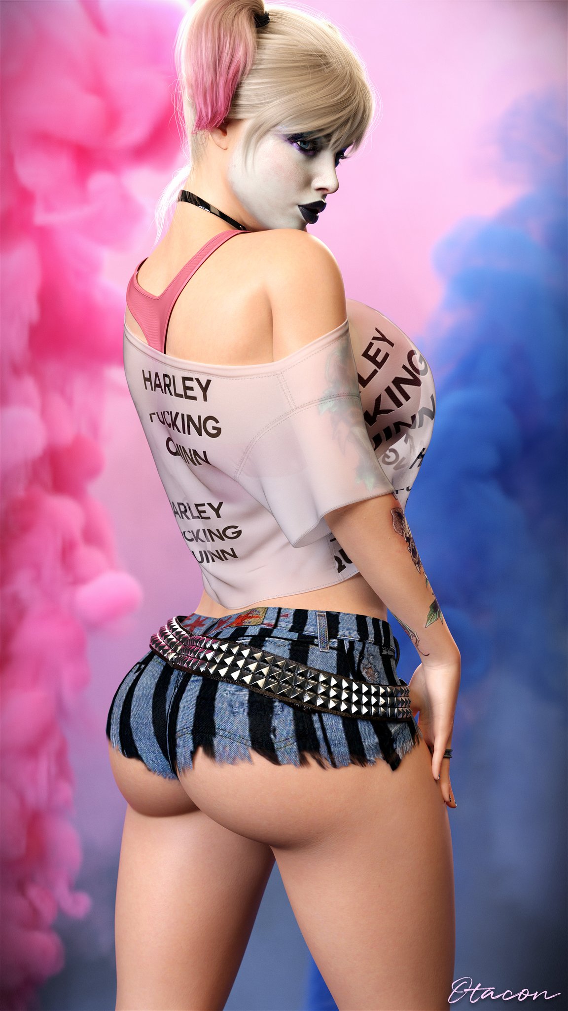1girls, 3d, batman (series), big ass, big breasts, big thighs, birds of prey (movie), breasts, curvaceous, curvy, curvy figure, dc, dc comics, dc extended universe, dceu, female, female only, harley quinn, harley quinn (birds of prey), harley quinn (dceu), hips, huge ass, huge breasts, huge thighs, large ass, large breasts, large thighs, light skin, light-skinned female, mature, mature female, otacon212, slim waist, solo, solo female, thick, thick hips, thick legs, thick thighs, thighs, voluptuous, waist, wide hips, wide thighs