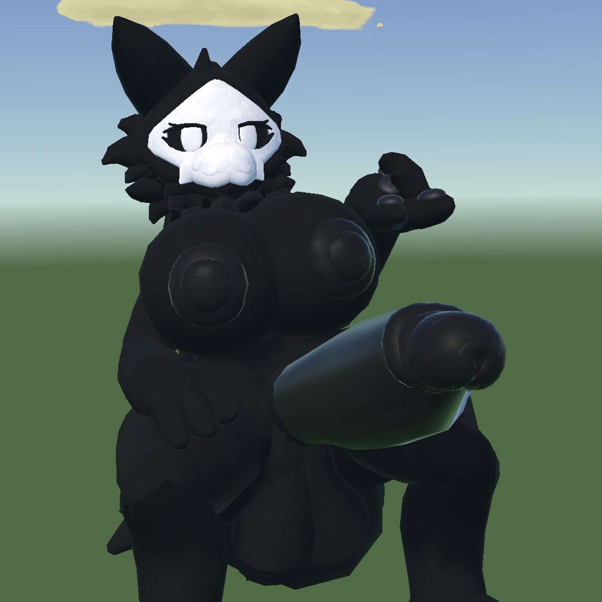 1futa, 1futanari, 3d, 3d (artwork), 4 fingers, alternate version available, areola, areolae, balls, ballsack, beckoning, big balls with big penis, big cock, big nipples, big penis, black areola, black balls, black glans, black nipples, black pawpads, black penis, blank background, bone mask, boner, boobs bigger than head, boobs out, breasts, breasts bigger than head, breasts out, canid, canine, canis, changed (video game), cloud, completely nude, completely nude futa, dickgirl, dickgirl focus, dickgirl only, erect penis, erection, eyelashes, fluffy, fluffy chest, fluffy hair, furry, furry futa, furry only, futa focus, futa only, futanari, hand on leg, hanging balls, high quality, humanoid, intersex, inviting, inviting to oral, inviting to suck, inviting viewer, legs apart, legs open, legs spread, looking at viewer, mask, masked, masked male, massive cock, massive penis, naked, naked futa, nipples, nude, nude futa, pawpads, paws, penis, penis out, puro (changed), rec room, recroom, recroom-nsfw, self upload, shaded, sitting, sitting down, sitting on nothing, skull, skull mask, skulldog (species), smooth balls, smooth penis, solo, solo dickgirl, solo focus, solo futa, syntholsoul, tits bigger than head, tits out, titties