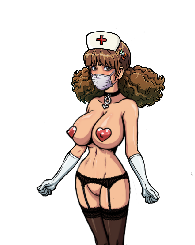 akabur alternate_breast_size big_breasts breasts brown_eyes brown_hair bulge bushy_hair choker clothing collar costume face_mask female female_only front_view garter_belt garter_straps genitals gloves hair hair_ornament harry_potter headgear heart heart_pasties hermione_granger human human_only lingerie long_glove long_hair looking_at_viewer mashinav1 mask neckwear nipple_bulge nipples nudity nurse nurse_cap nurse_outfit nurse_uniform partially_clothed pasties pussy shaved_pussy shiny_skin solo spread_arms stockings tagme thighhighs thin_waist white_gloves wide_hips