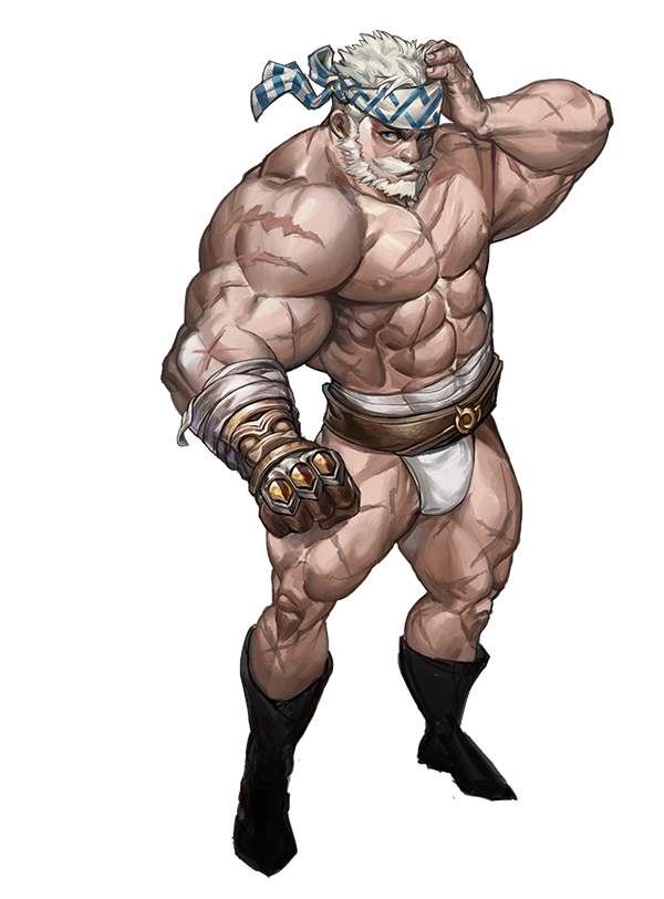 bara dopq granblue_fantasy huge_muscles male male_only muscular_male soriz yy6242