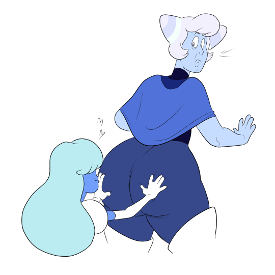 ass_grab cartoon_network holly_blue_agate sapphire_(steven_universe) steven_universe wappah yuri