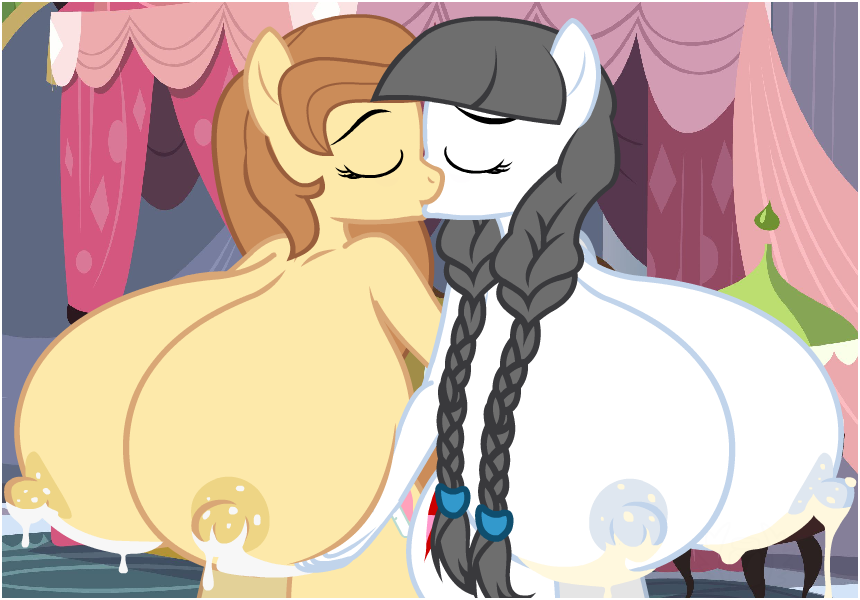 anthro bedroom big_breasts bodily_fluids breast_milking breasts caring_hearts_(mlp) closed_eyes cream_heart_(mlp) duo earth_pony equid equine fan_character female female/female flashequestria friendship_is_magic furry horse huge_breasts hyper hyper_breasts lactating mammal milk mother my_little_pony parent pony pterippus twintails wings yuri