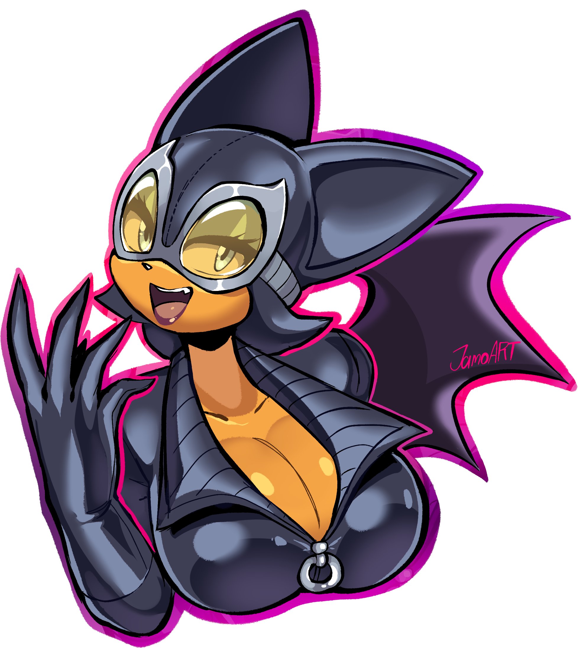 1girls, 2026, alluring, anthro, anthro female, barely contained, barely contained breasts, barely fits, batman (series), batwings, big breasts, bodysuit, breasts, breasts too big, bursting breasts, bust portrait, catwoman (cosplay), cosplay, curvaceous, curvaceous body, curvaceous female, curvaceous figure, curvy, curvy body, curvy female, curvy figure, dc, dc comics, enticing, eyelashes, eyeshadow, female, gloves, huge breasts, imminent wardrobe malfunction, jamoart, large breasts, massive breasts, open mouth, red lipstick, rouge the bat, seducing, seductive, seductive look, sega, shiny, shiny clothes, skin tight, sonic (series), sonic the hedgehog (series), strained zipper, teasing, teasing viewer, temptation, tempting, tempting viewer, thick breasts, tight clothes, tight clothing, tight fit, tight suit, tight supersuit, too tight, undersized clothes, undersized clothing, voluptuous, voluptuous female, white background, wings, zipper, zipper stuck
