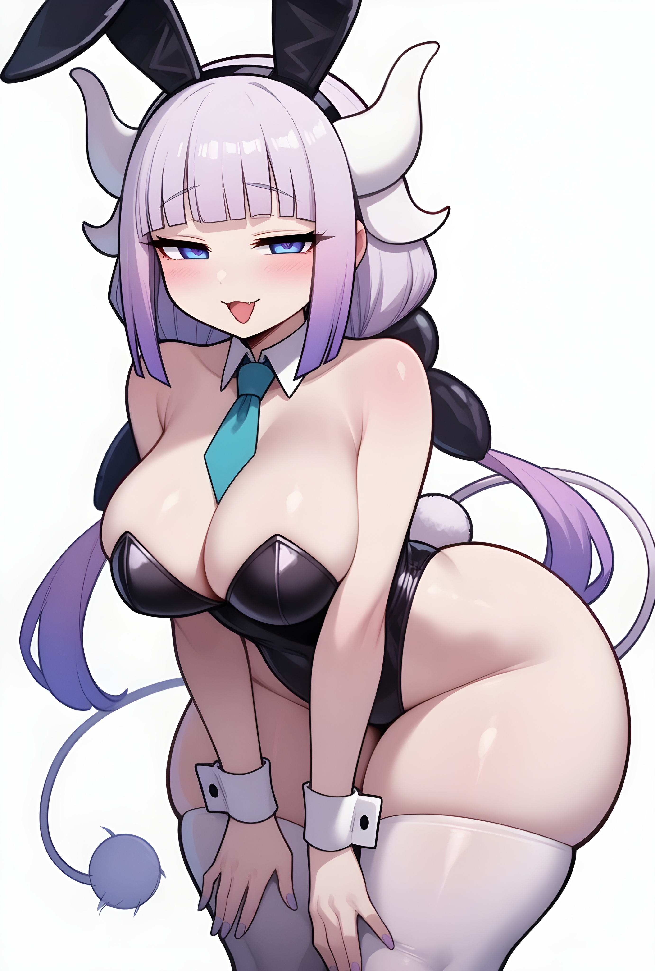 1girls, aged up, ai generated, bedroom eyes, big ass, big breasts, big butt, brasil louco, bubble ass, bubble butt, bunny costume, bunny ears, bunnysuit, clothed, clothed female, curvaceous, curvy, curvy body, curvy female, curvy figure, female, female focus, female only, full body, full clothed, fully clothed, gigantic ass, huge breasts, kanna kamui, kobayashi-san chi no maidragon, large ass, looking at viewer, seducing, seducing viewer, seductive, seductive look, seductive pose, seductive smile, sexy, sexy body, sexy pose, shortstack, simple background, solo, solo female, solo focus, tagme, thick, thick ass, thick body, thick butt, thick legs, thick thighs, white background