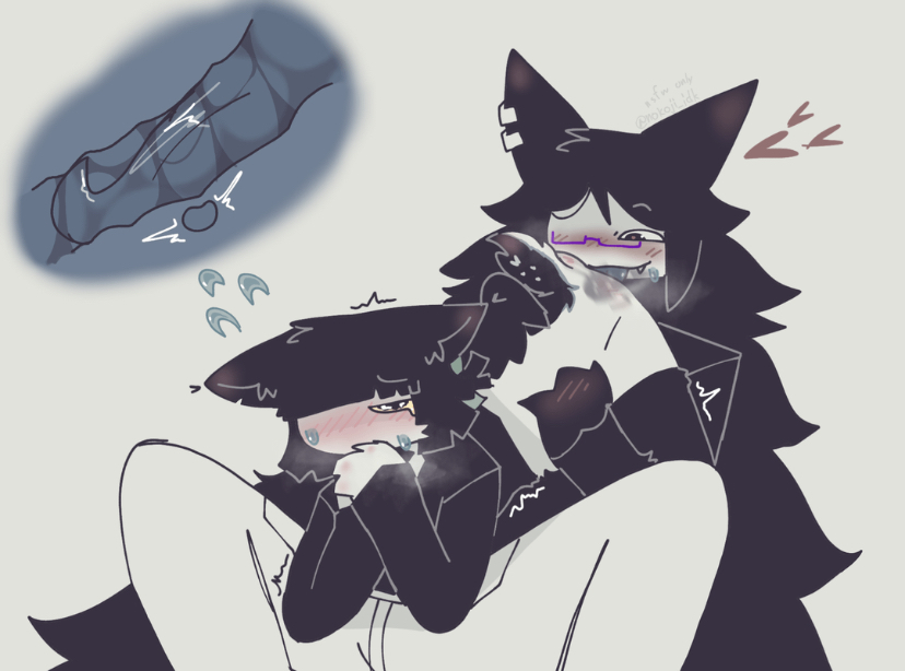 artist request, ciroomie, clothed, clothed sex, cunnilingus, deep penetration, fluffy, flushed, fundamental paper education, furry, large tongue, miss bloomie (fundamental paper education), miss circle (fundamental paper education), oral, oral sex, puffy tail, shaking, sweat, tail, wet, whining, yuri