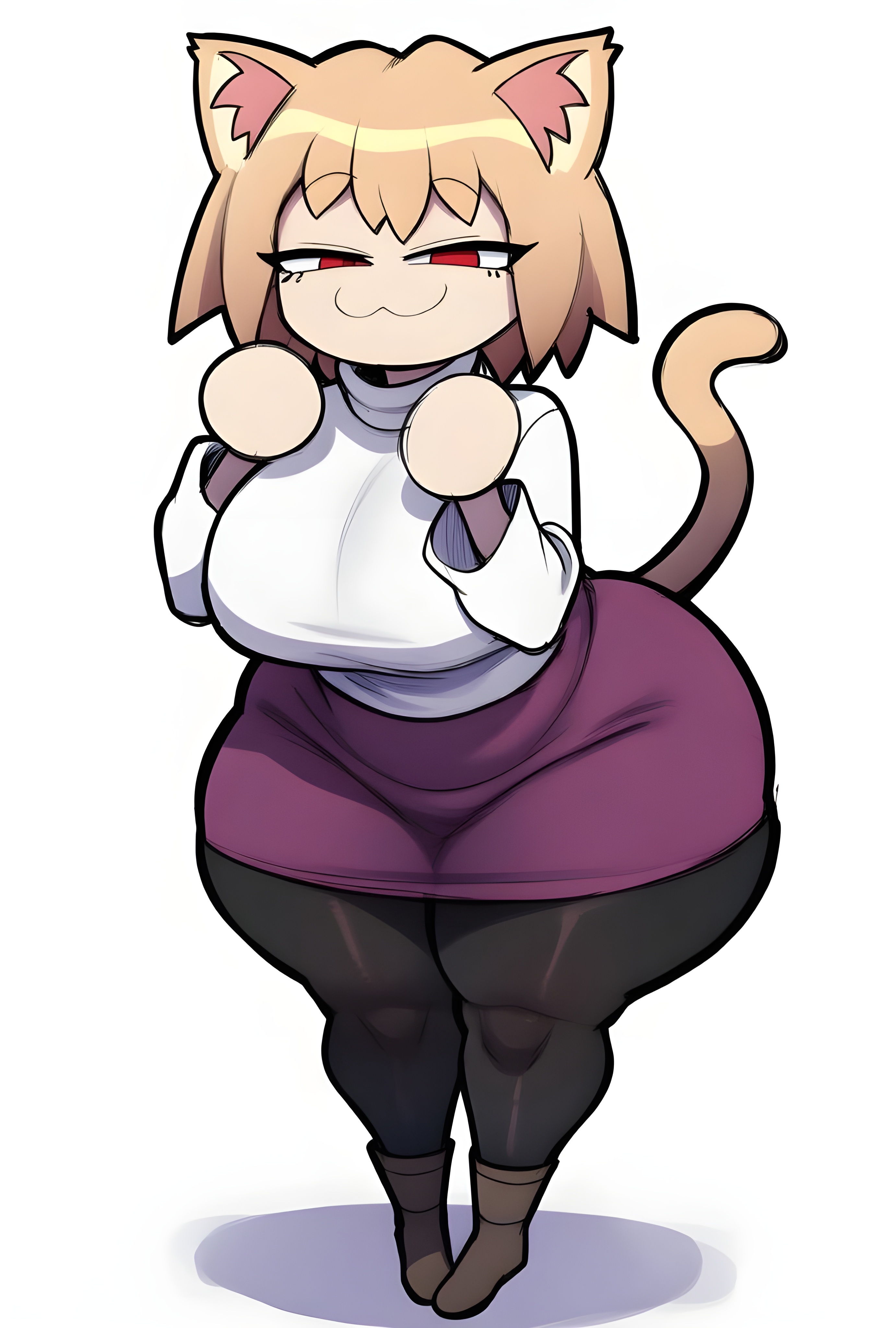 1girls, ai generated, big ass, big breasts, big butt, brasil louco, bubble ass, bubble butt, clothed, clothed female, curvaceous, curvy, curvy body, curvy female, curvy figure, female, female only, femboy only, full body, full clothed, fully clothed, furry, furry female, furry only, looking at viewer, neco-arc, presenting, seducing, seducing viewer, seductive, seductive look, seductive pose, seductive smile, sexy, sexy body, sexy pose, shortstack, simple background, solo, solo female, solo focus, tagme, thick, thick ass, thick body, thick butt, thick legs, thick thighs, tsukihime, white background