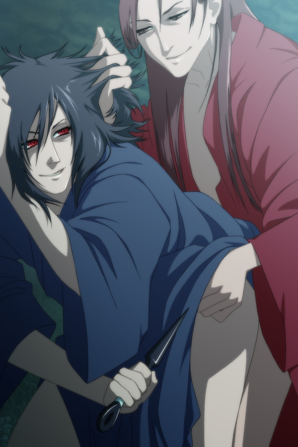 2boys anal gay male multiple_boys naruto senju_hashirama uchiha_madara yaoi