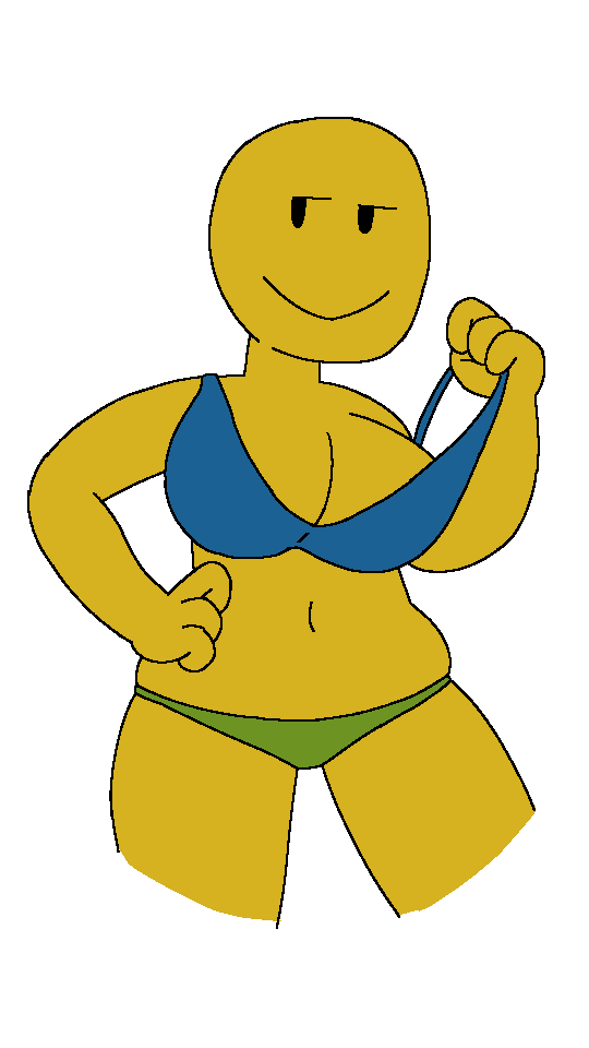 1girls :> bald belly_button big_breasts black_eyes blue_bra bra breasts cleavage clothed_female clothing female female_only green_panties hand_on_bra_strap hand_on_hip looking_away navel noob panties png pulling_bra roblox robloxian self_upload smile smug solo solo_female standing stomach thick_thighs thighs transparent_background undressing video_games yellow_skin