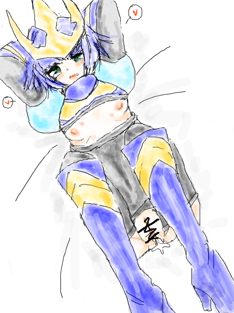 after_sex blush breasts cum_in_pussy mega_man mega_man(classic) mega_man_5 rule_63 wave_man