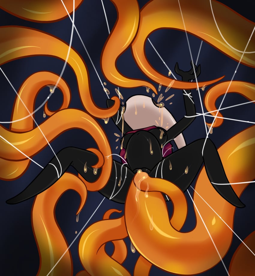 bug, female, hollow knight, hollow knight (franchise), hornet (hollow knight), spider, tentacle, tentacle sex, the infection (hollow knight)