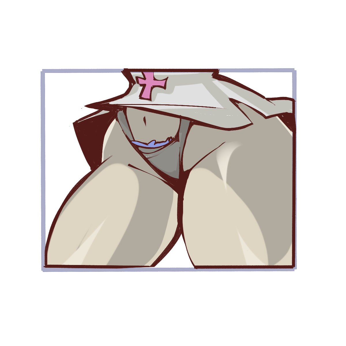 1girls, 2025, 2d, chalkin, female, female focus, female only, female pubic hair, hips, light skin, light-skinned female, nurse, panties, pubic hair, skullgirls, tagme, thighs, valentine (skullgirls)