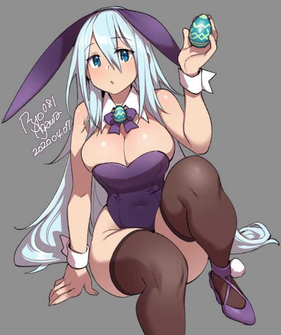 1girls, big breasts, breasts, bunny ears, bunny girl, bunnysuit, cleavage, female, female only, large breasts, looking at viewer, ryo agawa, solo, tubetop