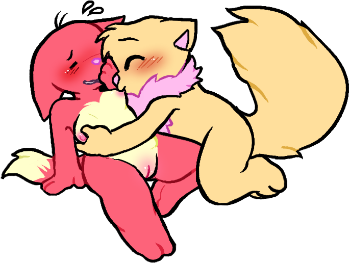 alpha_channel blush breast_fondling breast_grab breast_play breast_sucking breasts domestic_cat duo felid feline felis female fluffy fluffy_tail fondling fur genitals hand_on_breast jumpstart_games kacheek kacheek_(neopets) male mammal mane neopet_(species) neopets nipple_fetish nipple_play nipple_suck nipples nude pink_mane pussy pussy_blush red_body red_fur straight sucking tan_body tan_fur unknown_artist video_games wocky_(neopets)