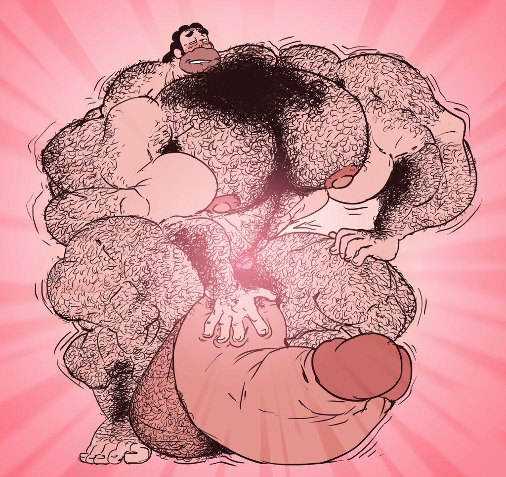 1boy, abs, armpit hair, balls, bara, beard, big balls, big muscles, big penis, black hair, blush, body hair, boner, cartoon network, curly hair, erection, facial hair, gay, gem, gem (species), growing, growth, hairy, hairy armpits, hairy arms, hairy balls, hairy legs, hairy male, human, hybrid, hyper, hyper balls, hyper genitalia, hyper muscle, hyper muscles, hyper penis, hyper testicles, long hair, long-haired male, male, male only, muscle growth, muscles, muscular, muscular arms, muscular male, muscular thighs, nipples, nude, pecs, penis, remert, solo, steven quartz universe, steven universe, testicles, thick eyebrows, thick penis, what, yaoiismy