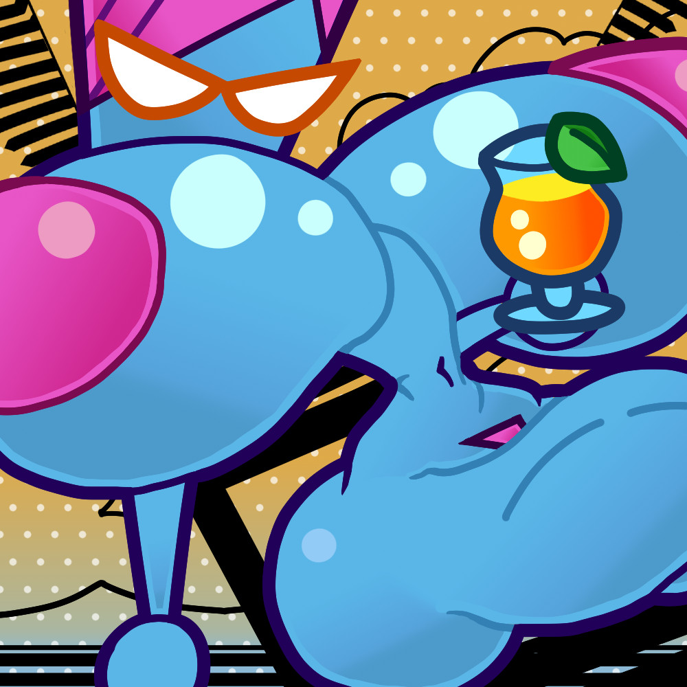 1girls, ass, ass bigger than head, blue skin, breasts, breasts bigger than head, female, female only, hanging breasts, huge ass, hyper breasts, mario (series), nastasia, nude, osterzonensfw, paper mario, super paper mario, tagme, teasing, voluptuous