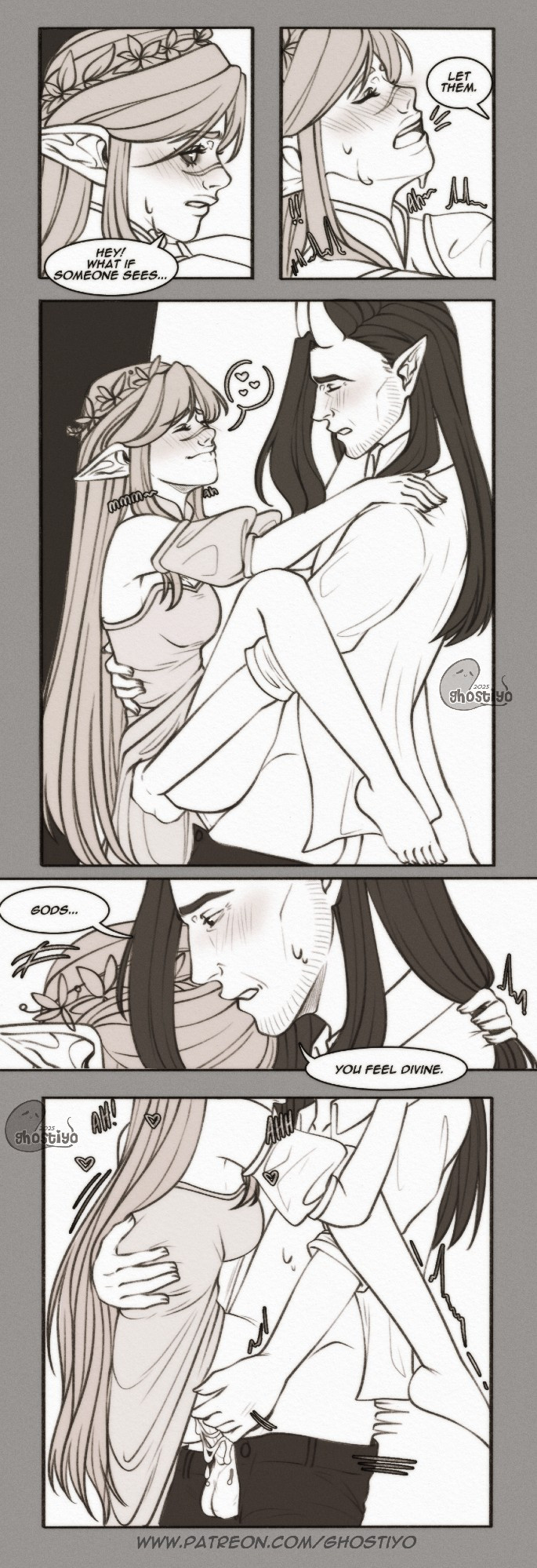 1boy 1girls comic comic_page comic_panel comic_strip cum cum_in_pussy cum_inside demon demon_horns dnd dnd5e dnd_character dnd_homebrew dndoc dungeons_and_dragons elf elf_ears elf_female elf_girl fairy female ghostiyo holding_partner male public qaseye sketch sketch_page stand_and_carry_position standing standing_sex straight tiefling