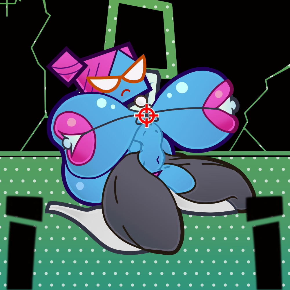 1girls, ass, ass bigger than head, blue skin, breasts, breasts bigger than head, female, female only, hanging breasts, huge ass, hyper breasts, mario (series), nastasia, osterzonensfw, paper mario, super paper mario, tagme, teasing, voluptuous