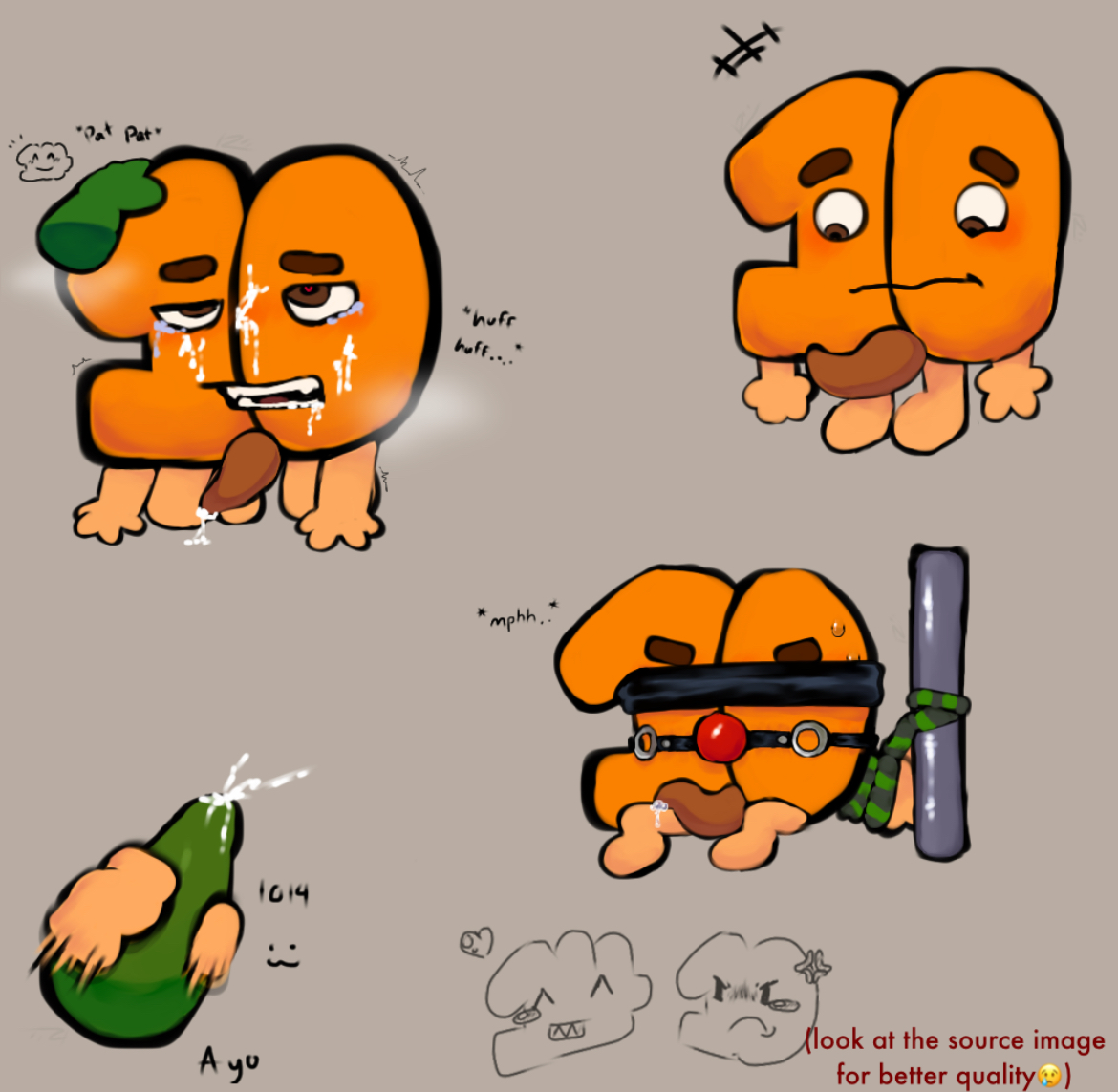 algebralien, battle for dream island, bdsm, bdsm room, bfb, bfdi, cum, cumming, fourteen (bfb), object shows, osc, ten (bfb), tentacle, x finds out his value, xfohv