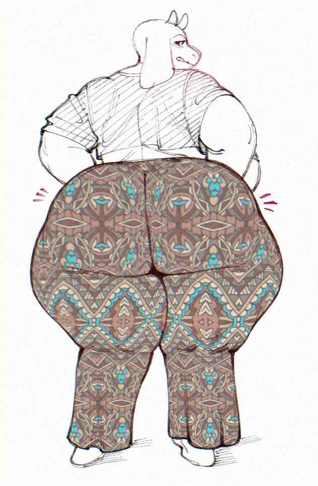 bbw chubby_female flare_pants milf tagme_(artist) toriel