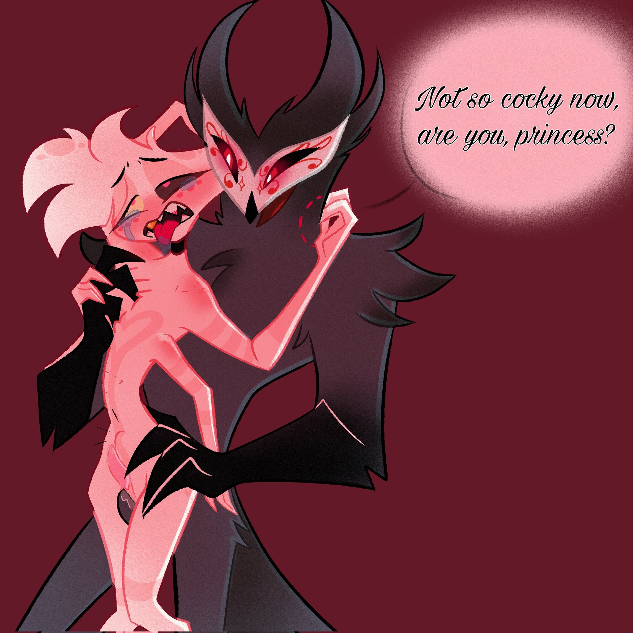 2boys, 4 arms, anal, angel dust (hazbin hotel), bite mark, black feathers, eyes rolling back, furry, gay, hand on hip, hazbin hotel, height difference, helluva boss, looking at partner, male, male only, male penetrating, male penetrating male, male/male, multi arm, multi limb, multiple boys, multiple males, owl demon, paimon (helluva boss), penetration, penis, penis out, penis size difference, precum, questionable consent, size difference, skinny, smaller male, spider demon, spider humanoid, stomach bulge, tagme, taller male, tears, teasing, text, top heavy, vivienne medrano, white fur, wide hips, yaoi