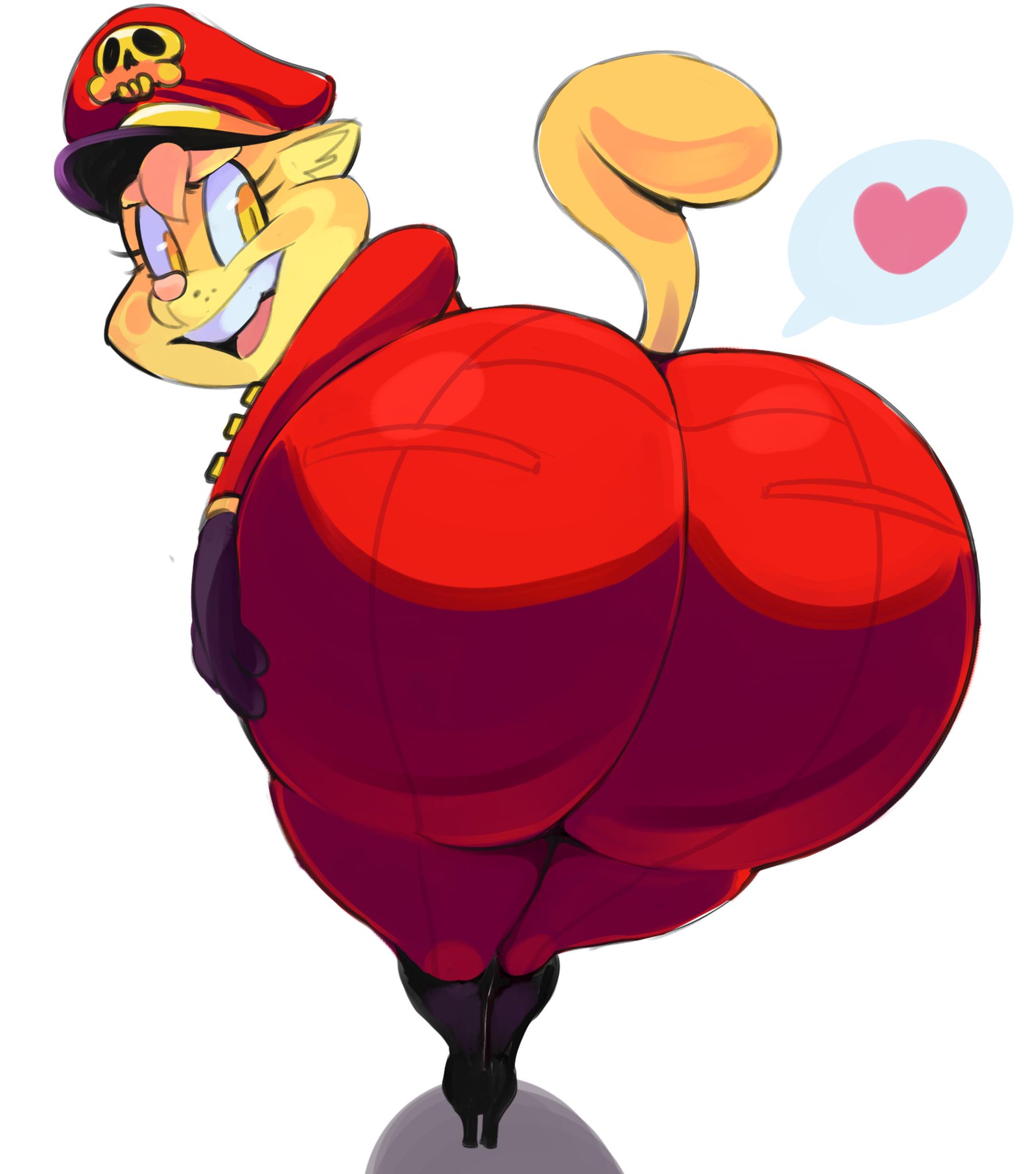 1girls, anthro, ass, big ass, feline, female, female only, furry, heart, high heels, huge ass, large ass, lilly (vimhomeless), open mouth, presenting, presenting hindquarters, raised tail, rear view, simple background, smile, solo, vimhomeless, white background