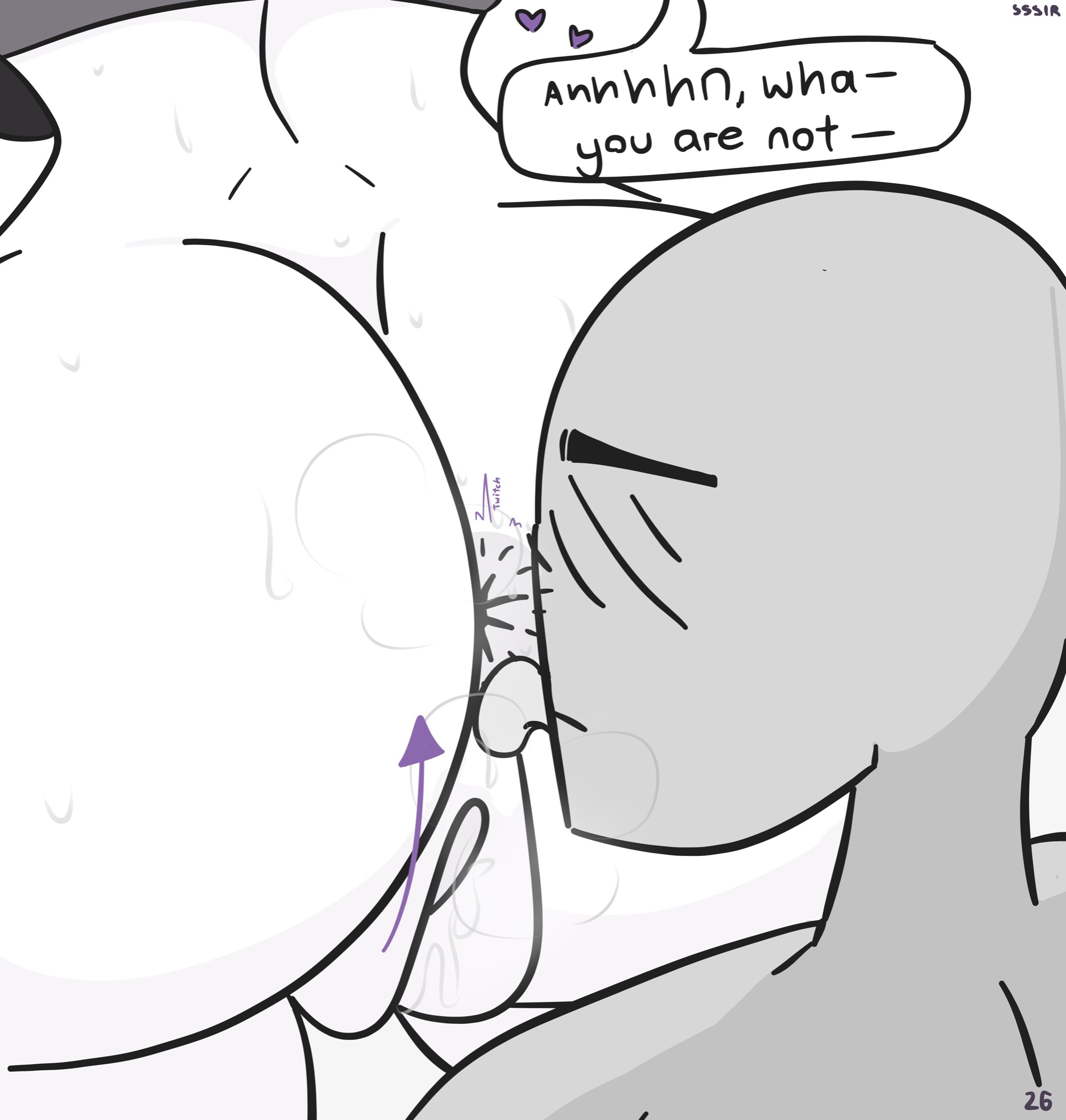 1boy, 1girls, 2020, anus, ass, ass focus, big ass, big breasts, big butt, bimbo, breasts, brown hair, bubble ass, bubble butt, butt focus, comic, english text, female, huge ass, jaiden, jaiden animations, jaiden smut, licking, licking anus, licking ass, male, ponytail, pussy, rimming, simple background, slobbyslapper, sports bra, sssir, sssir8, tagme, text, thick ass, white background, white skin, wide hips, youtube, youtuber