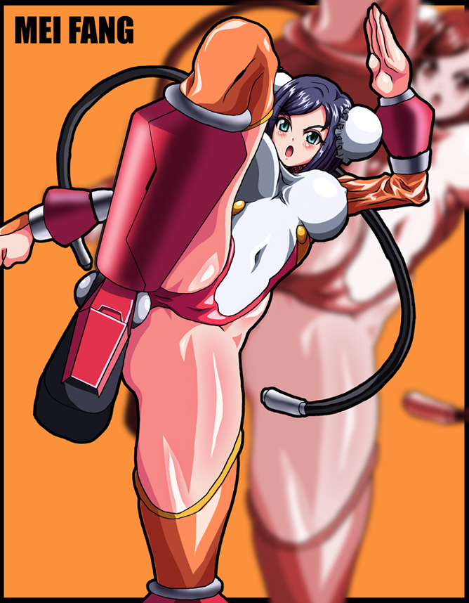 arcana_heart breasts cameltoe cleavage mei-fang robot_girl