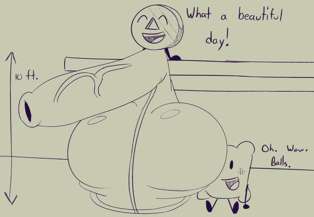 1boy, 1girls, animate inanimate, assertive kiwami, balls, balls in face, battle for bfdi, battle for dream island, battle for dream island again, bfb, bfdi, bfdia, dialogue, female, hyper, hyper balls, hyper genitalia, hyper penis, hyper testicles, jacknjellify, jnj, male, nickel (bfdi), object show, object show community, object shows, oblivious, osc, penis, pillow (bfdi), small but hung, testicles, the power of two, tpot, veiny, veiny penis