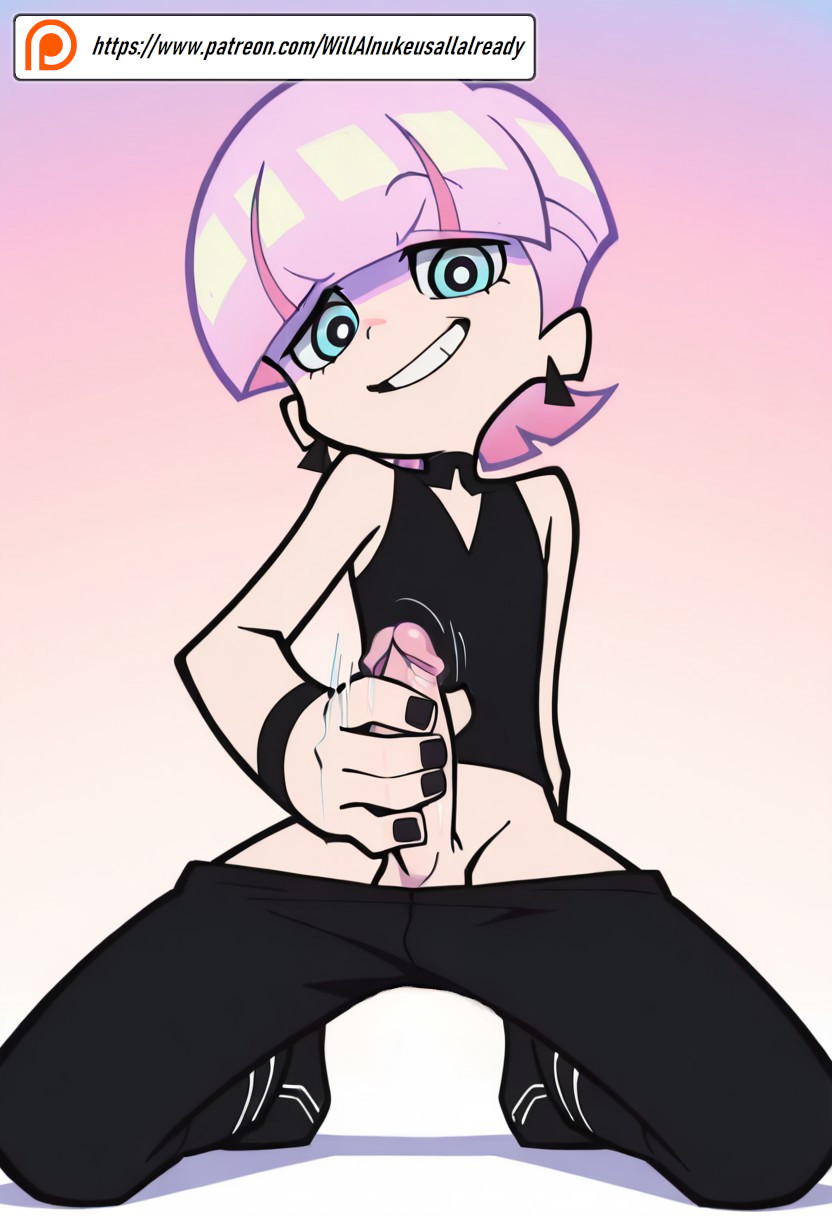 ai generated, male, male masturbation, male only, panty & stocking with garterbelt, polyurethane (psg), willainukeusallalready
