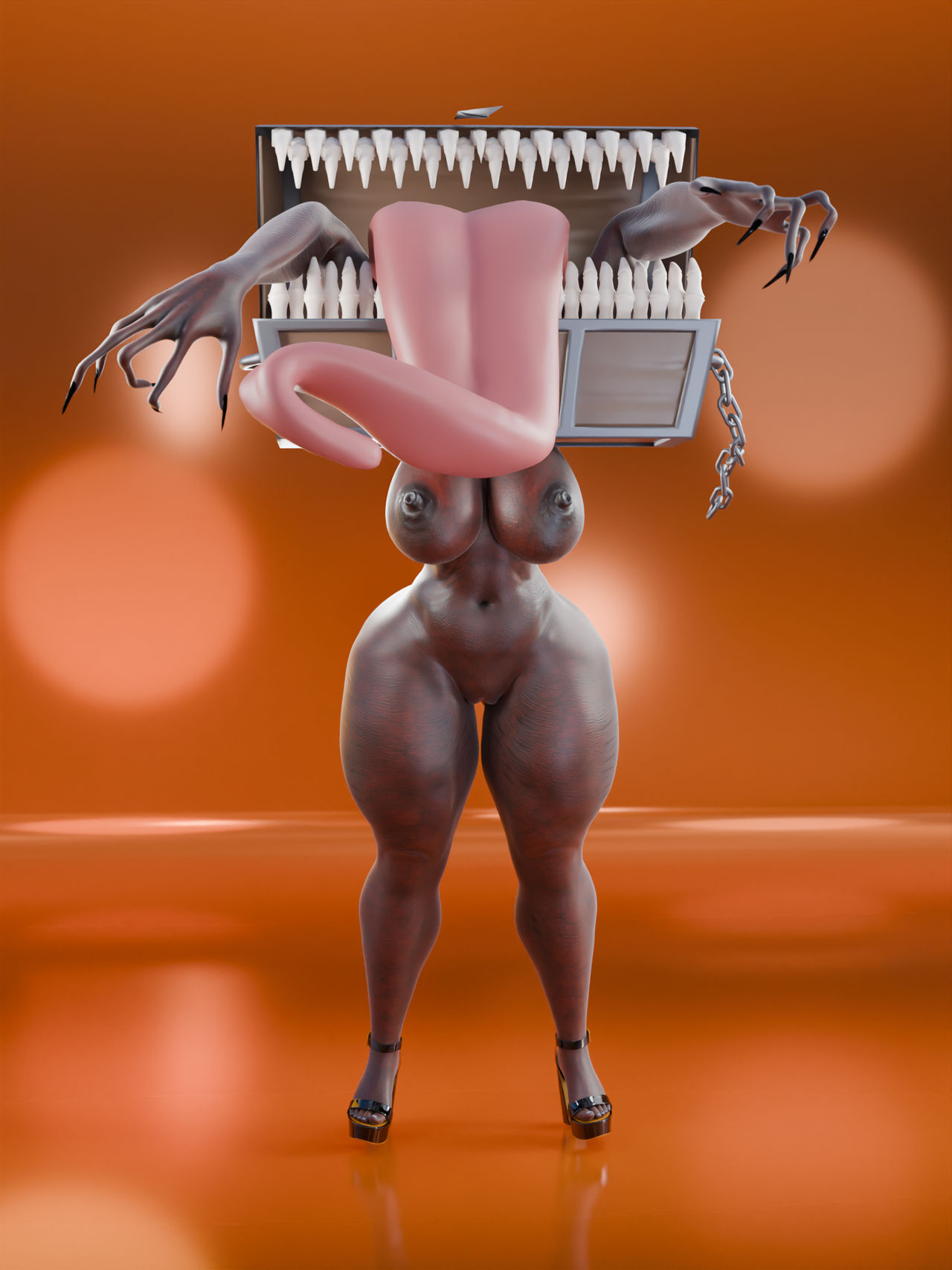 1girls, 3d, aborrozakale, big ass, big breasts, big thighs, breasts, bust, busty, curvaceous, curvy, curvy figure, dark souls, female, fromsoftware, hips, huge ass, huge breasts, huge thighs, humanoid, large ass, large breasts, large thighs, mature, mature female, mimic, mimic (dark souls), mimic chest, mimic chest girl, rule 63, slim waist, thick, thick hips, thick legs, thick thighs, thighs, voluptuous, waist, wide hips, wide thighs