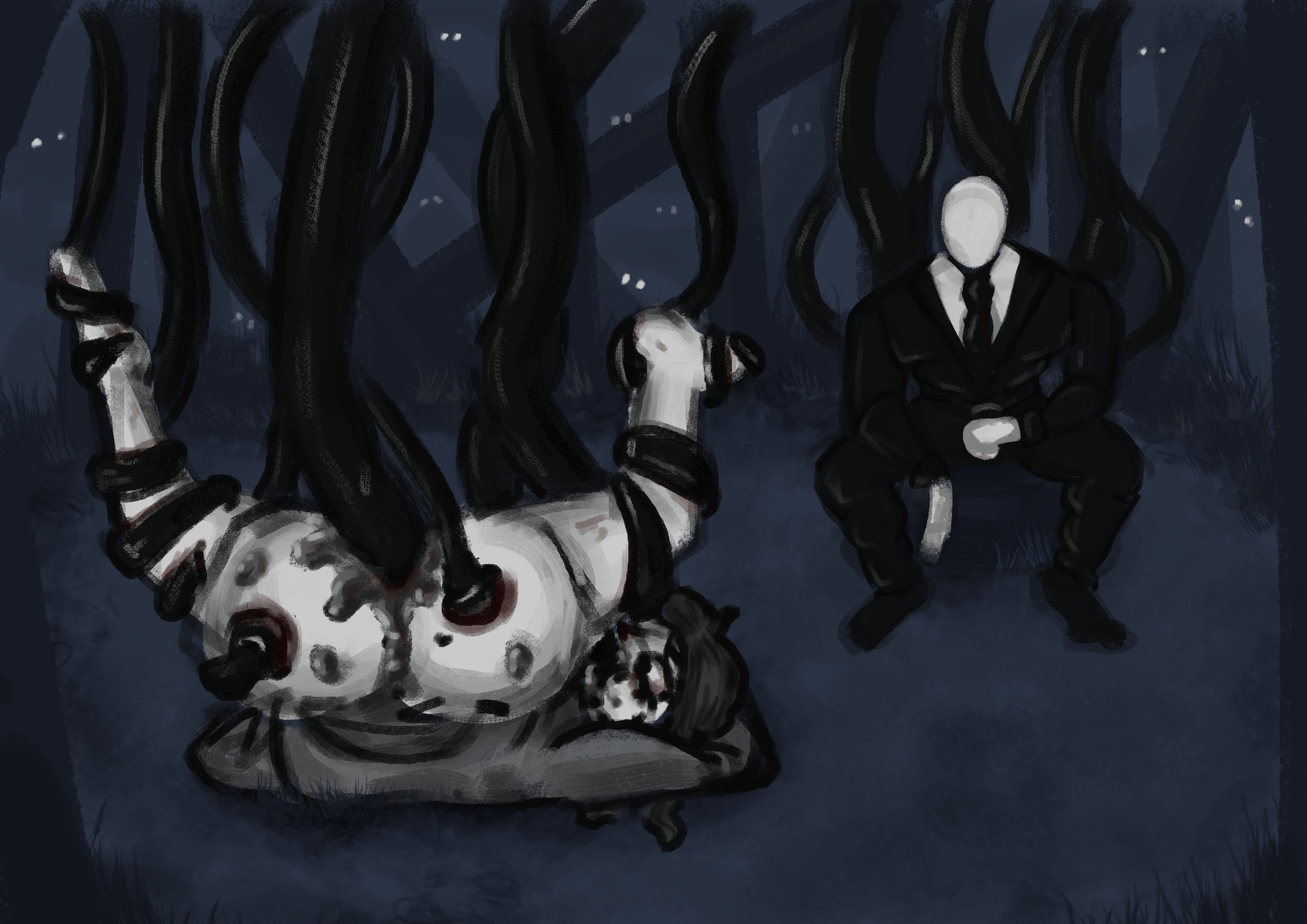 black hair, blackwhiplash, clothed, clothed male, clothed sex, creepypasta, femboy, femboy focus, femboy only, femboysub, gay anal, gay blowjob, gay sex, male, male penetrated, male penetrating, male/male, non con, penis, rape, raped, raped by enemy, raped by monster, slender body, slenderman, small penis, tentacle, tentacle in mouth, tentacle on male, tentacle penetration, tentacle rape, tentacle sex, traced from blackwhiplash, white body, white skin, yaoi