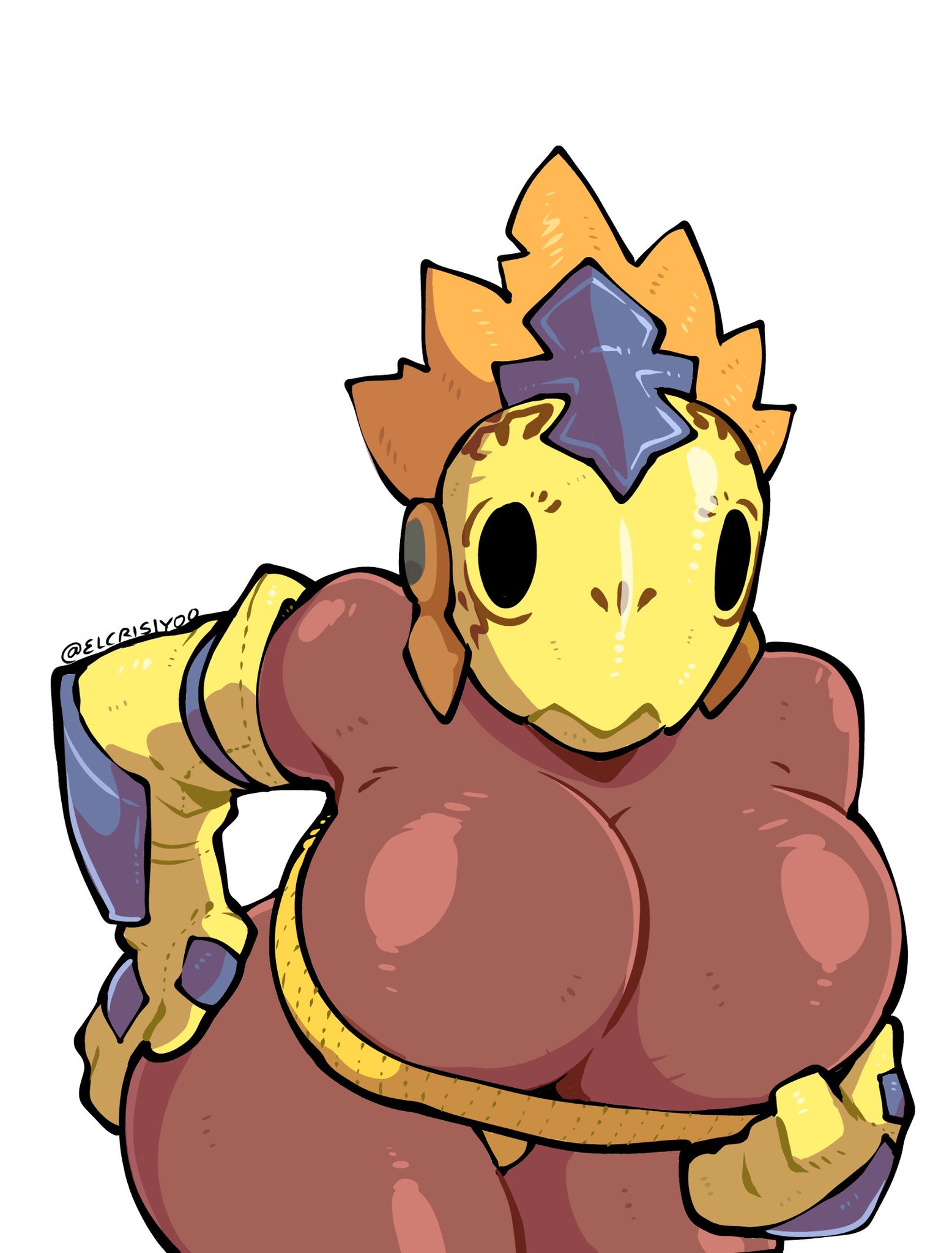 big ass, big breasts, big butt, big thighs, big titties, breasts, brown skin, chocobo mask, clothing, commission, crisiyotron, curvaceous, curvaceous female, curvaceous figure, curvy, curvy figure, curvy hips, elcrisiyoo, female, female focus, female only, final fantasy, mira (methados)
