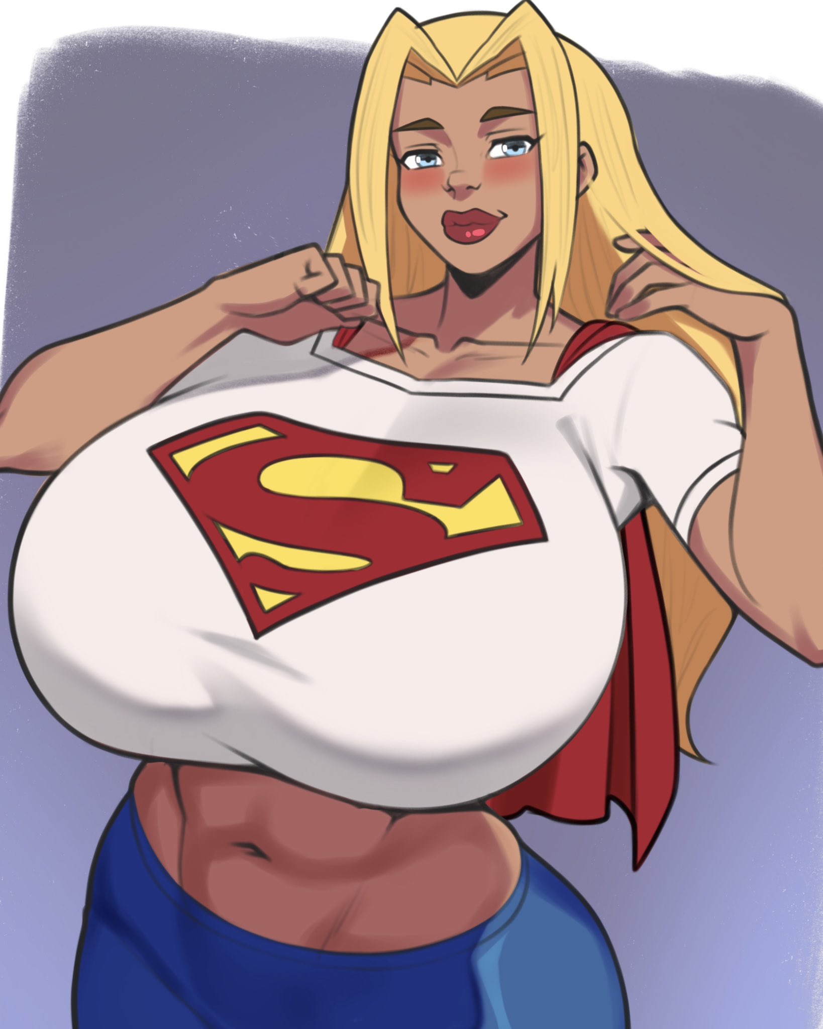 1girls, big breasts, breasts, clothed, clothing, dc, dc comics, female, female only, hi res, huge breasts, jakuson z, kara zor-el, solo, solo female, supergirl, superman (series), superman/batman: apocalypse, teenager
