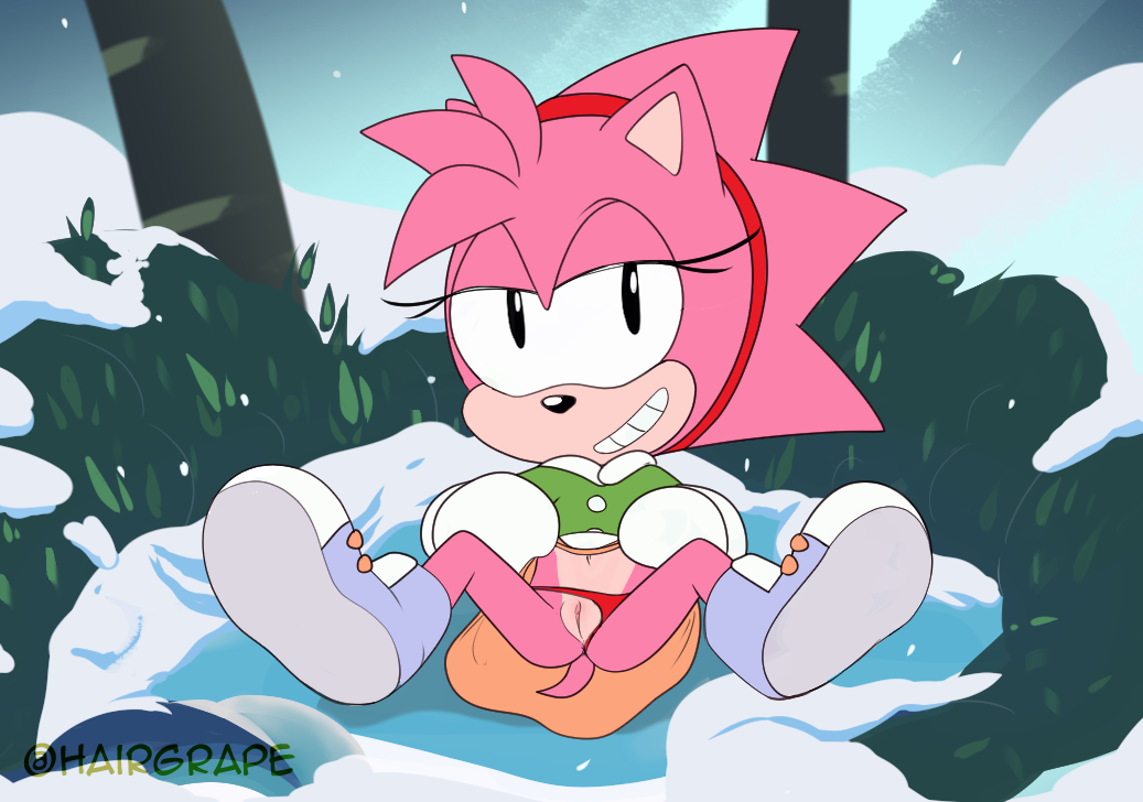 amy_rose anus apinkgrape classic_amy_rose female hairgrape panties panties_aside pussy sega showing_off skirt_up sonic_(series) sonic_the_hedgehog_(series) spread_legs spreading young