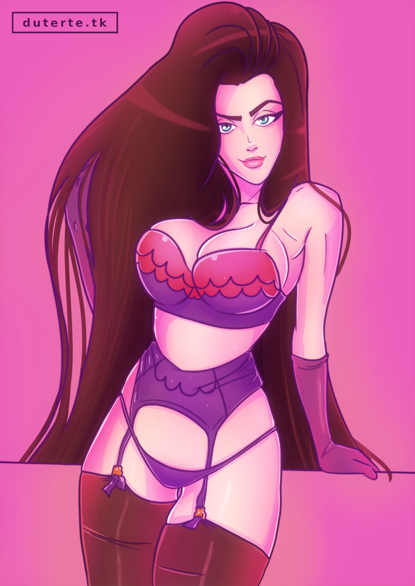 1girls 1milf 2019 artist_name bare_shoulders battle_tendency black_hair blue_eyes bra breasts brown_hair classy classy_female cleavage dutertox elbow_gloves female female_only garter_belt highres human jojo's_bizarre_adventure large_breasts lingerie lips lisa_lisa long_hair looking_at_viewer mature mature_female milf mother pale-skinned_female pale_skin panties pink_background purple_bra purple_panties rich rich_girl seductive seductive_look shounen_jump simple_background solo standing thick_thighs thighhighs thighs underwear very_long_hair zettai_ryouiki